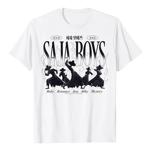 K-pop Demon Hunter Rumi Mira Zpey Movie Pattern T-Shirt Unisex Original Harajuku Style High-Quality Cotton T-Shirt Streetwear