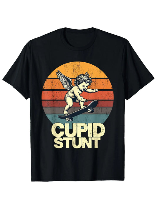 Men's Cup God Stunt Pattern T-Shirt - Funny Sarcastic Offensive Humor