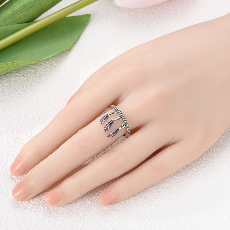 New 925 Sterling Silver Open Ring Hollow Rose Infinite Love Simple Ring Women Wedding Engagement Party Jewelry Gift