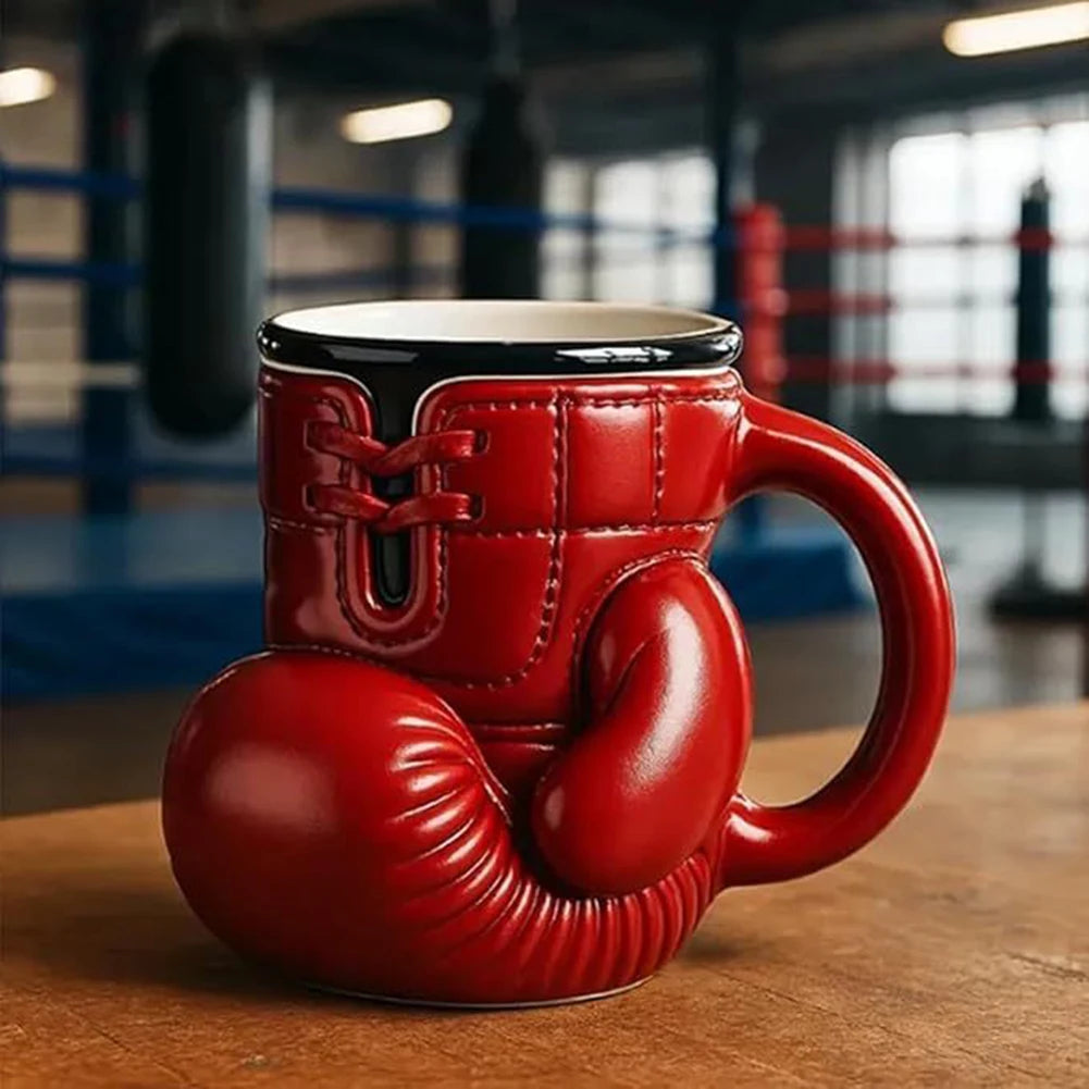 Boxing Glove Mug Sports Themed Mug Novelty Coffee Cup Gifts for Boxing Lovers