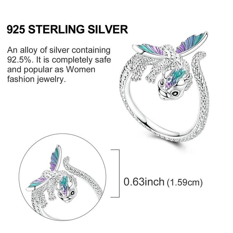 New 925 Sterling Silver Open Ring Hollow Rose Infinite Love Simple Ring Women Wedding Engagement Party Jewelry Gift