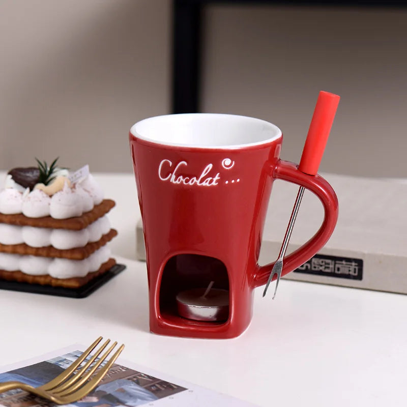 Home Double-Layer Heat-Resistant Ceramic Cup – Universal, Anti-Scald Design, Ideal for Coffee & Beverages