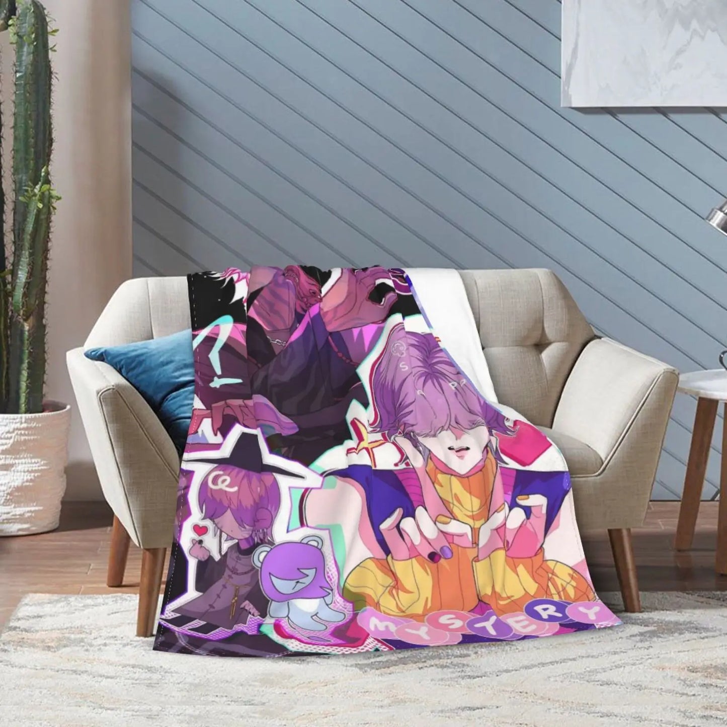 K-Pop Demon Hunters Saja Boys Blanket Flannel Print