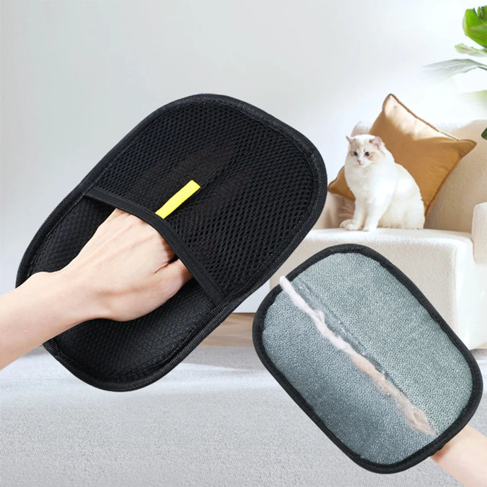 Pet Hair Remover Mitt Pet Hair Remover Gloves Deshedding Brush Glove for Dog Cat Rabbit with Long/Short/Curly Hair