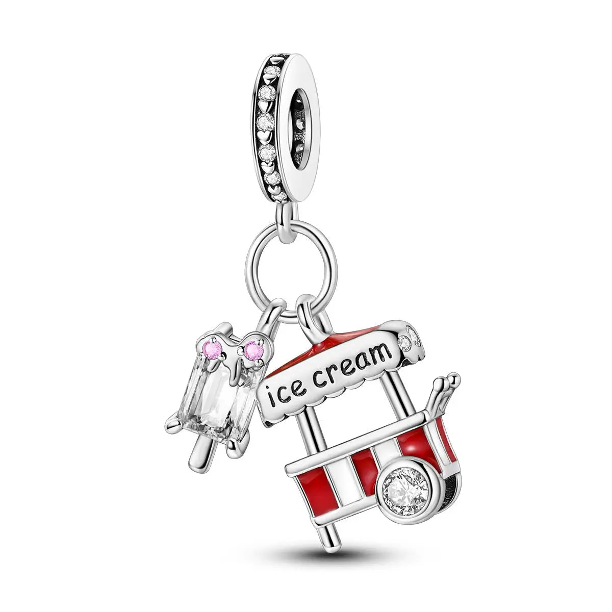 Original Charms 925 Silver Plated Bee Moon Star Pendant Fit Bracelet Making For Woman Fashion Jewelry