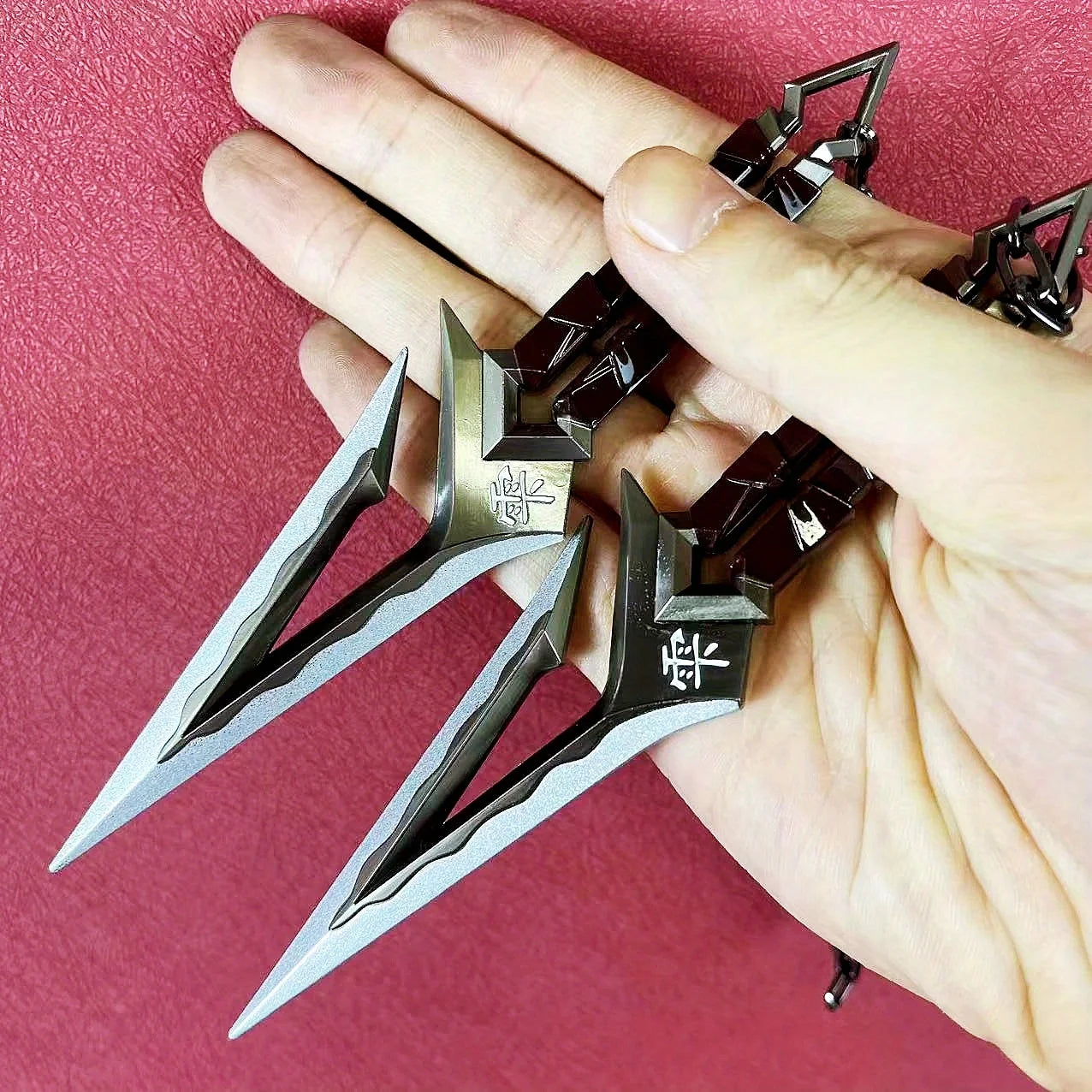 6.3inch Valorant Ninja Katana Metal Shuriken Anime Cosplay Prop Steel Small Sword Real Size Japanese Katana Samurai Sabre Toy