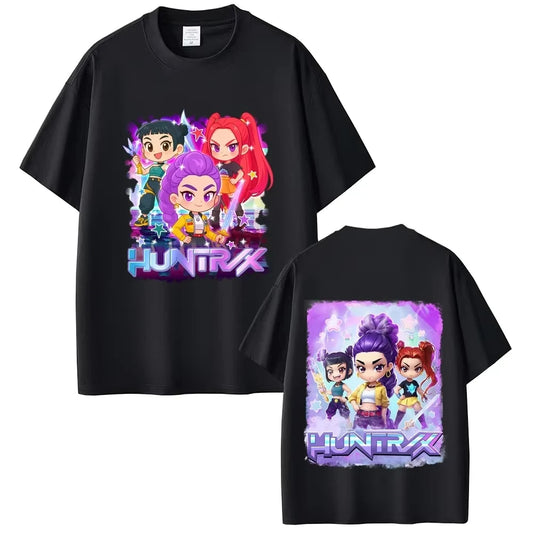 Anime KPop Demon Hunters Saja Boys Print T-shirt