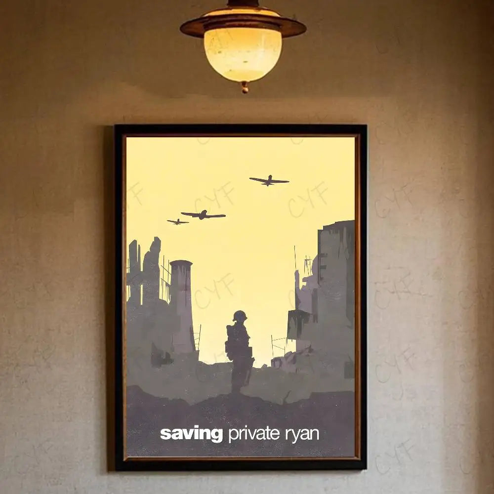 S-Saving P-Private Ryan Poster HD art sticky wall waterproof home living room bedroom bar aesthetic decoration