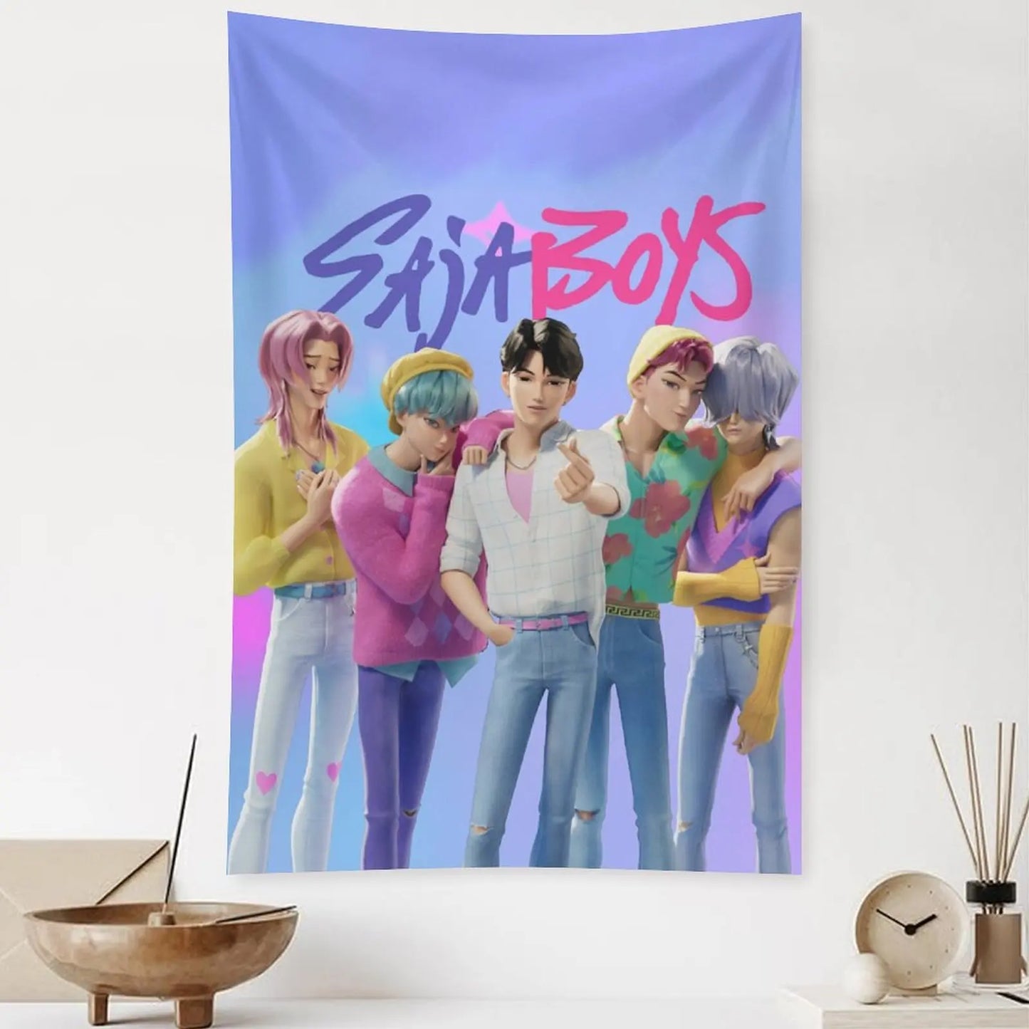 Huntrix KPop Demon Hunters Tapestry Wall Decor, 40''x60''