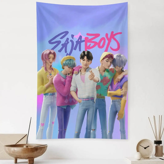 Huntrix KPop Demon Hunters Tapestry Wall Decor, 40''x60''