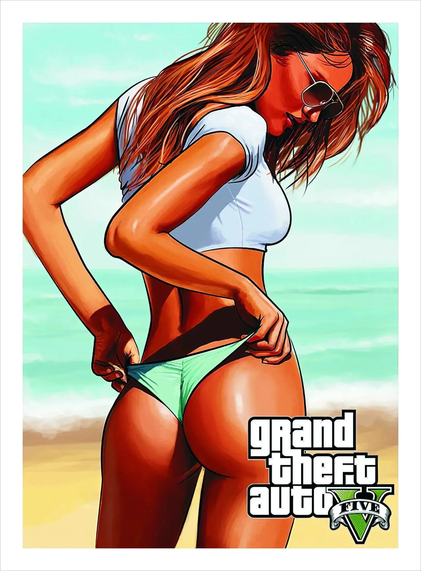 Canvas Painting Wall Picture Print Modern Video Game Grand Theft Auto Poster For Gamer Living Room Home Decor Frameless