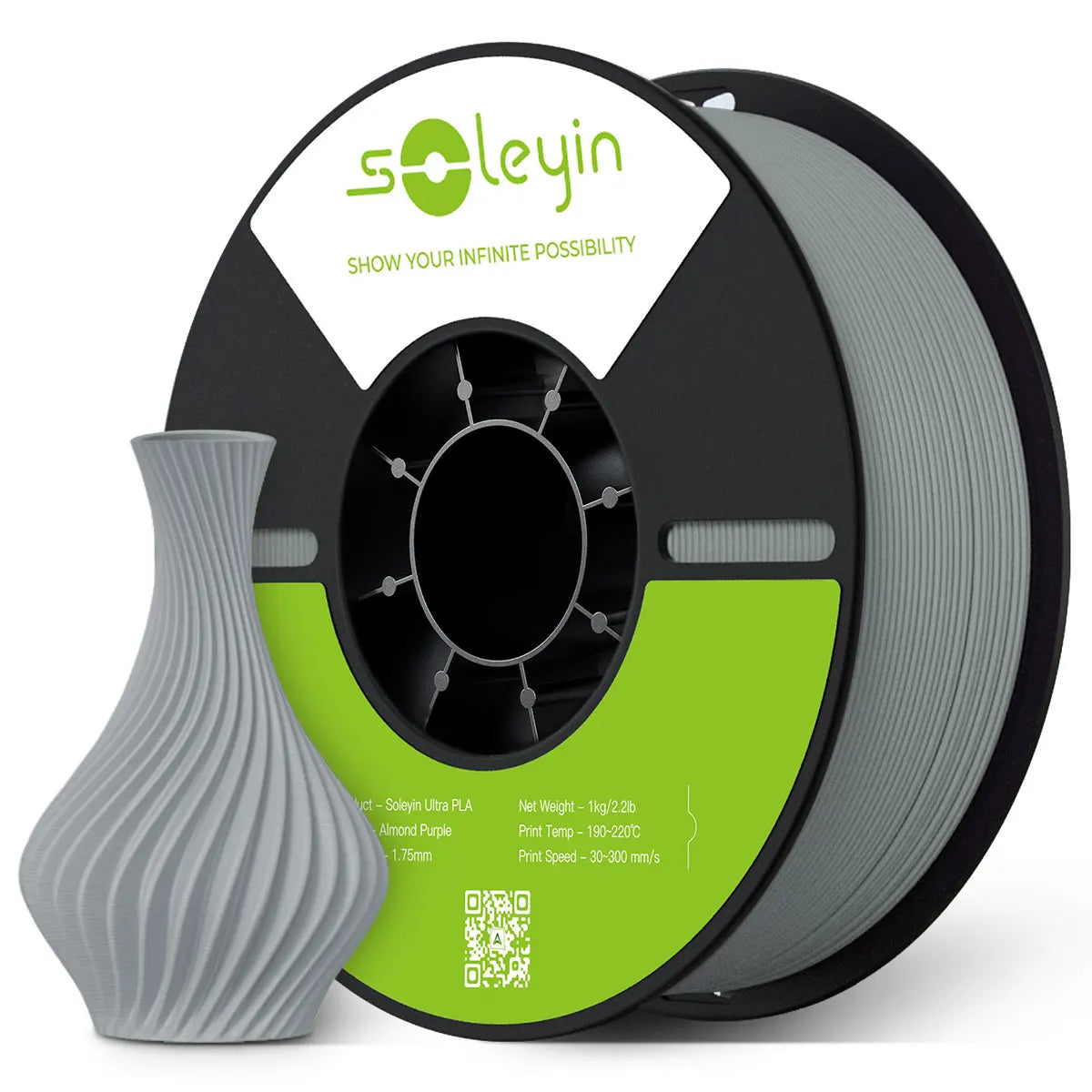 Soleyin Creality Sub Brand Ultra PLA Filament 1KG 1.75mm 3D Printer High Quality Muiti Color Vacuum Eco-Friendly for Bambu Lab