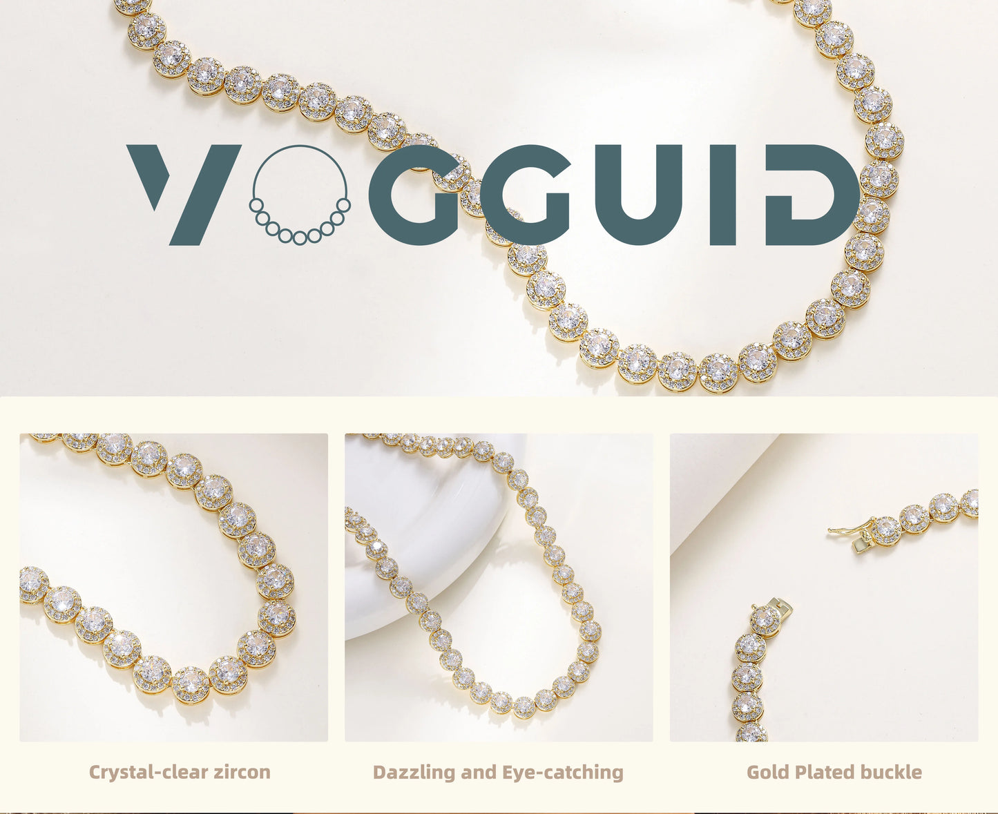 Tennis Necklace Necklace for Women Men Necklace Zircon Party Gift Trendy Jewelry Chains