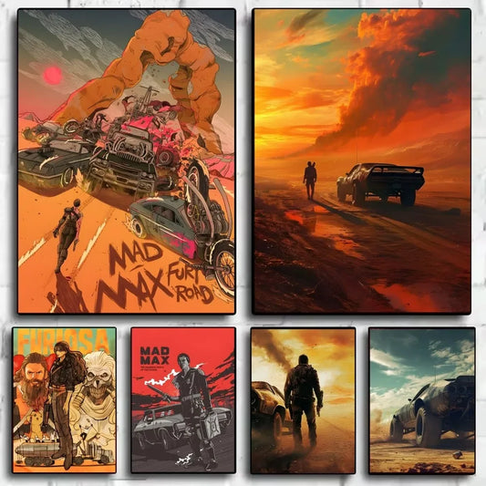 Mad Max HD Art Poster Sticky Wall Waterproof Decor for Home Living Room Bedroom Bar Aesthetic