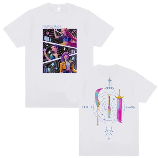 Hot Sale Kpop Demon Hunters Merch T Shirt Men Women Clothing Harajuku Fashion Aesthetic T Shirts Casual 100_ Cotton T-shirt Tops