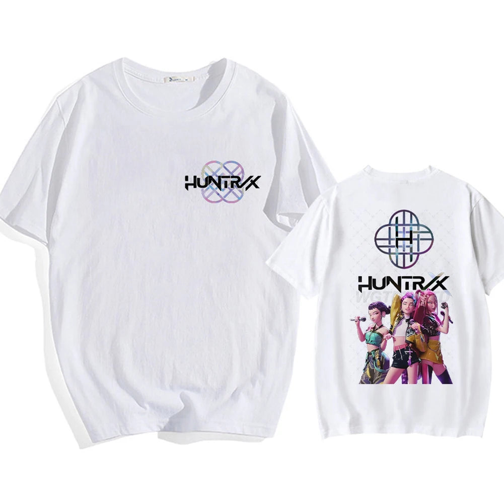 Round Neck Short Sleeved K-POP Demon Hunters Tee Top