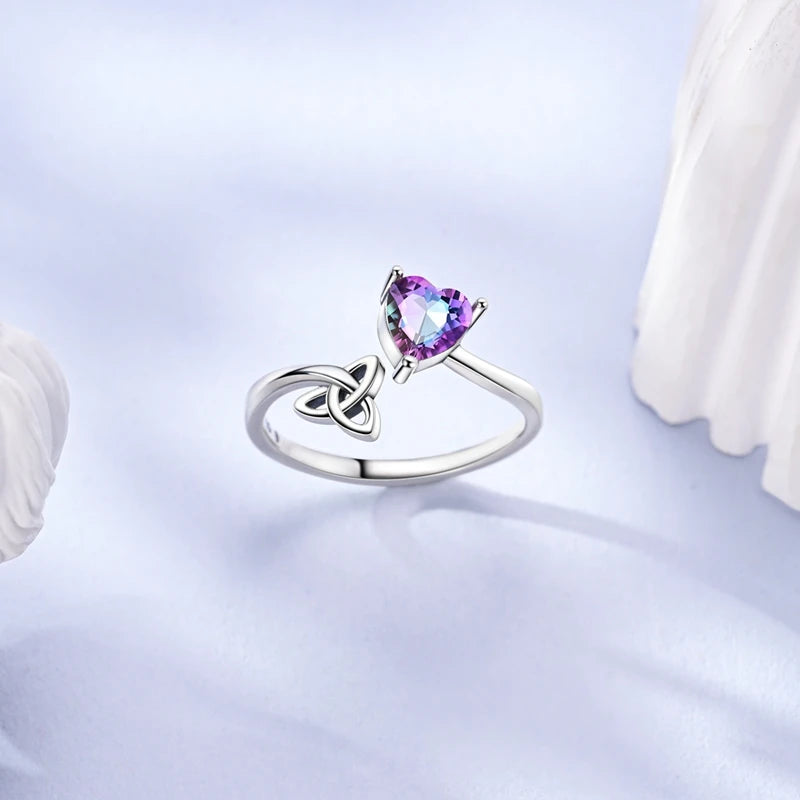New 925 Sterling Silver Open Ring Hollow Rose Infinite Love Simple Ring Women Wedding Engagement Party Jewelry Gift