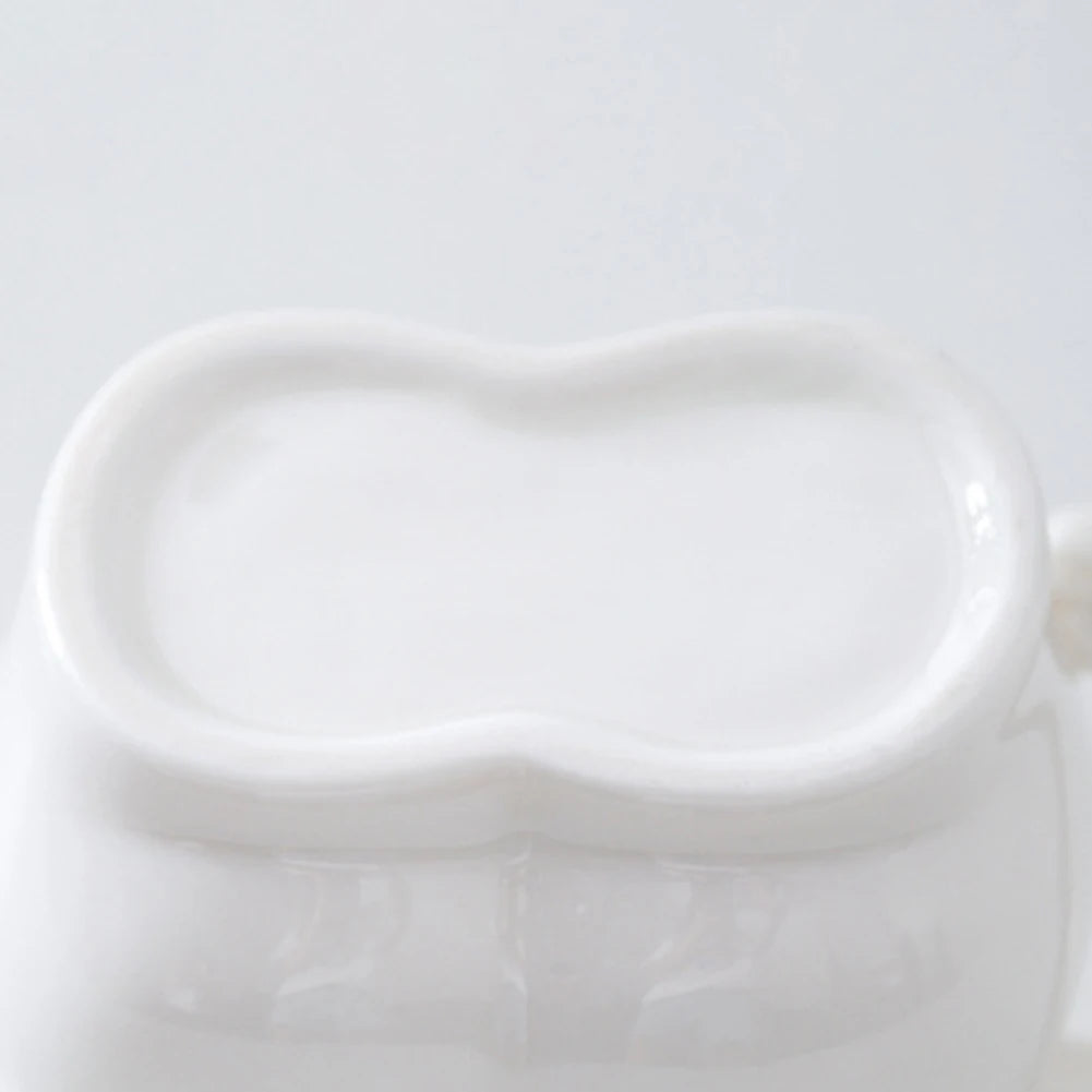 320ml Funny Coffee Mug with Hand Handle Cute Ceramic Mug Fat Belly Shaped Mug Weight Loss Encouragement Gift