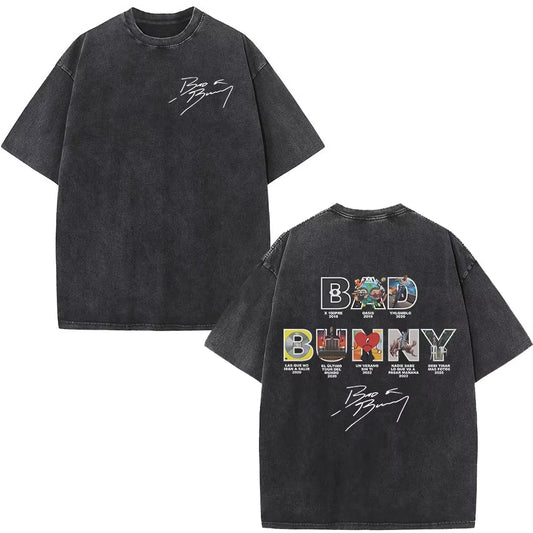 Rapper Bad Bunny Album Cover Print T-Shirt