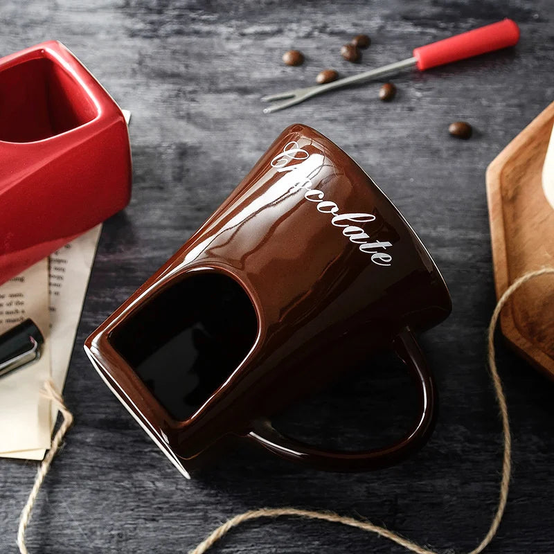 Home Double-Layer Heat-Resistant Ceramic Cup – Universal, Anti-Scald Design, Ideal for Coffee & Beverages
