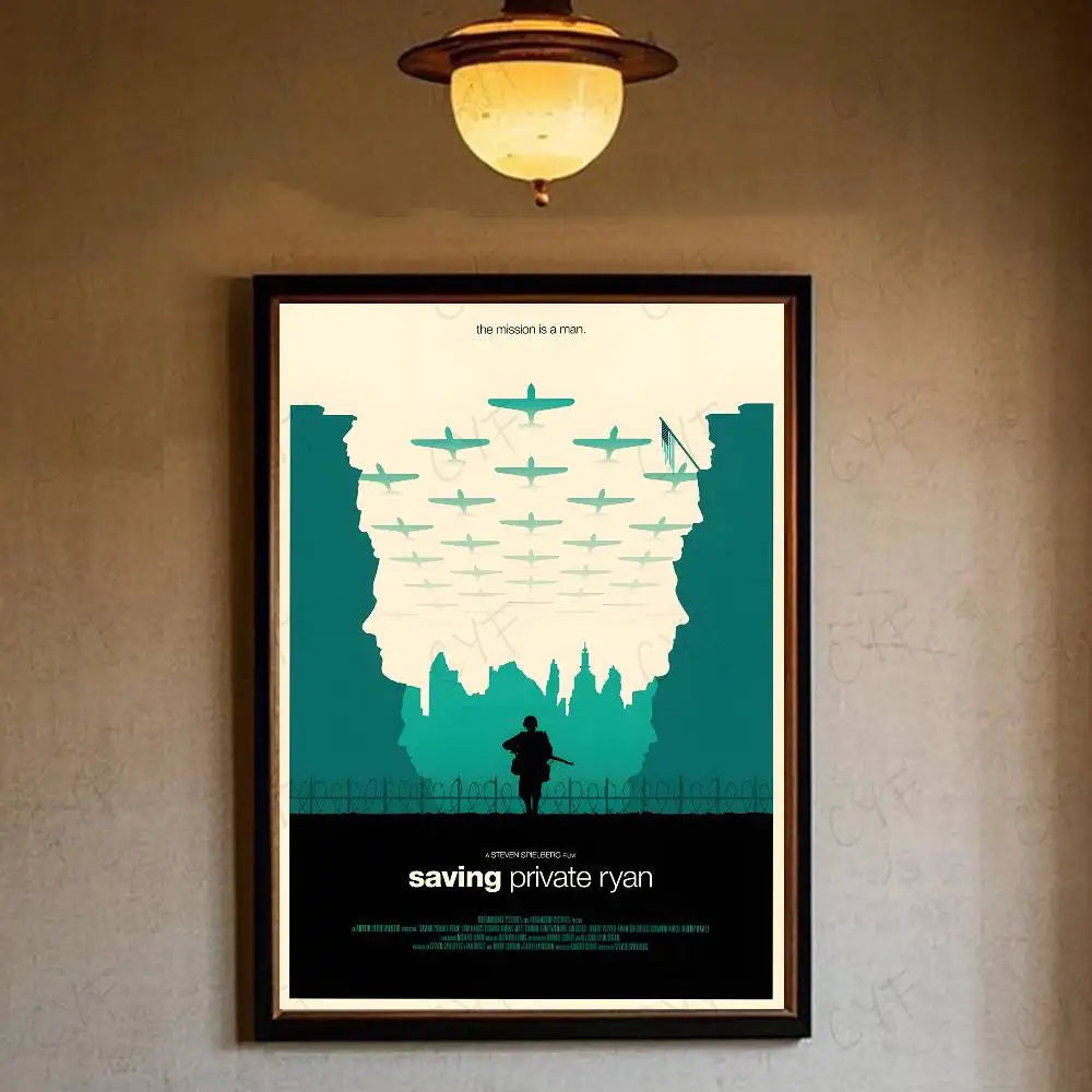 S-Saving P-Private Ryan Poster HD art sticky wall waterproof home living room bedroom bar aesthetic decoration