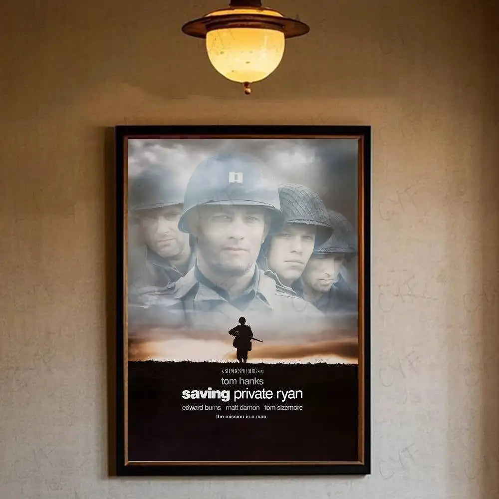 S-Saving P-Private Ryan Poster HD art sticky wall waterproof home living room bedroom bar aesthetic decoration