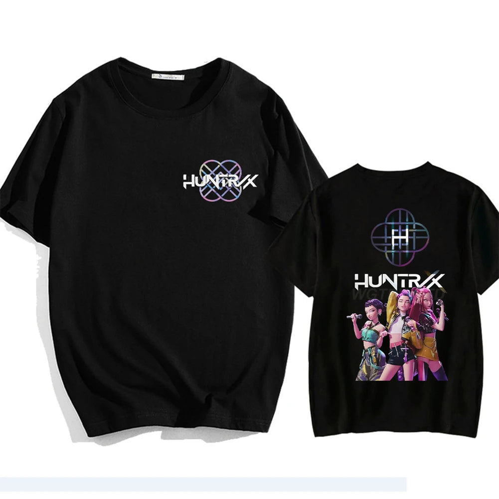 Round Neck Short Sleeved K-POP Demon Hunters Tee Top