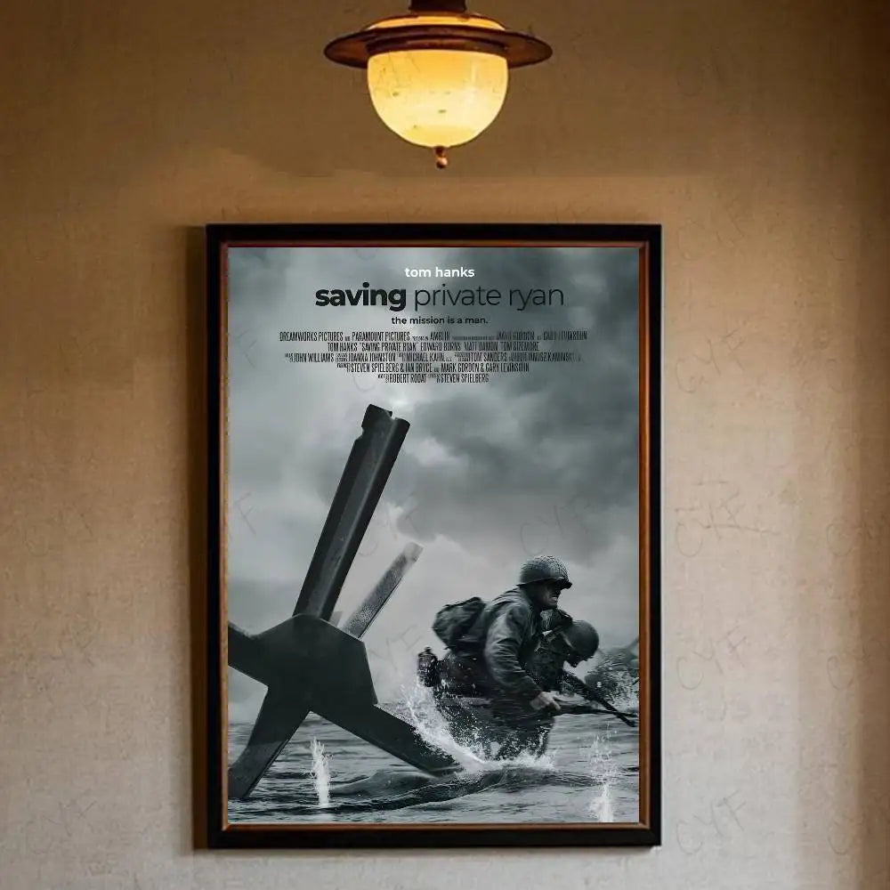 S-Saving P-Private Ryan Poster HD art sticky wall waterproof home living room bedroom bar aesthetic decoration