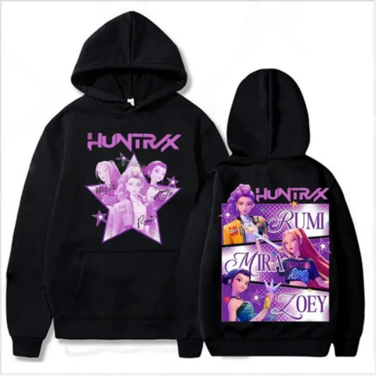Kpop Demon Hunter Saja Boy Logo Hooded Sweatshirt