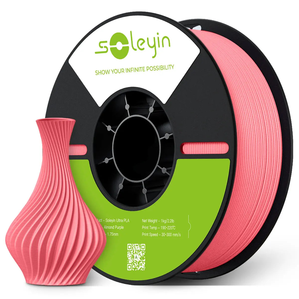 Soleyin Creality Sub Brand Ultra PLA Filament 1KG 1.75mm 3D Printer High Quality Muiti Color Vacuum Eco-Friendly for Bambu Lab