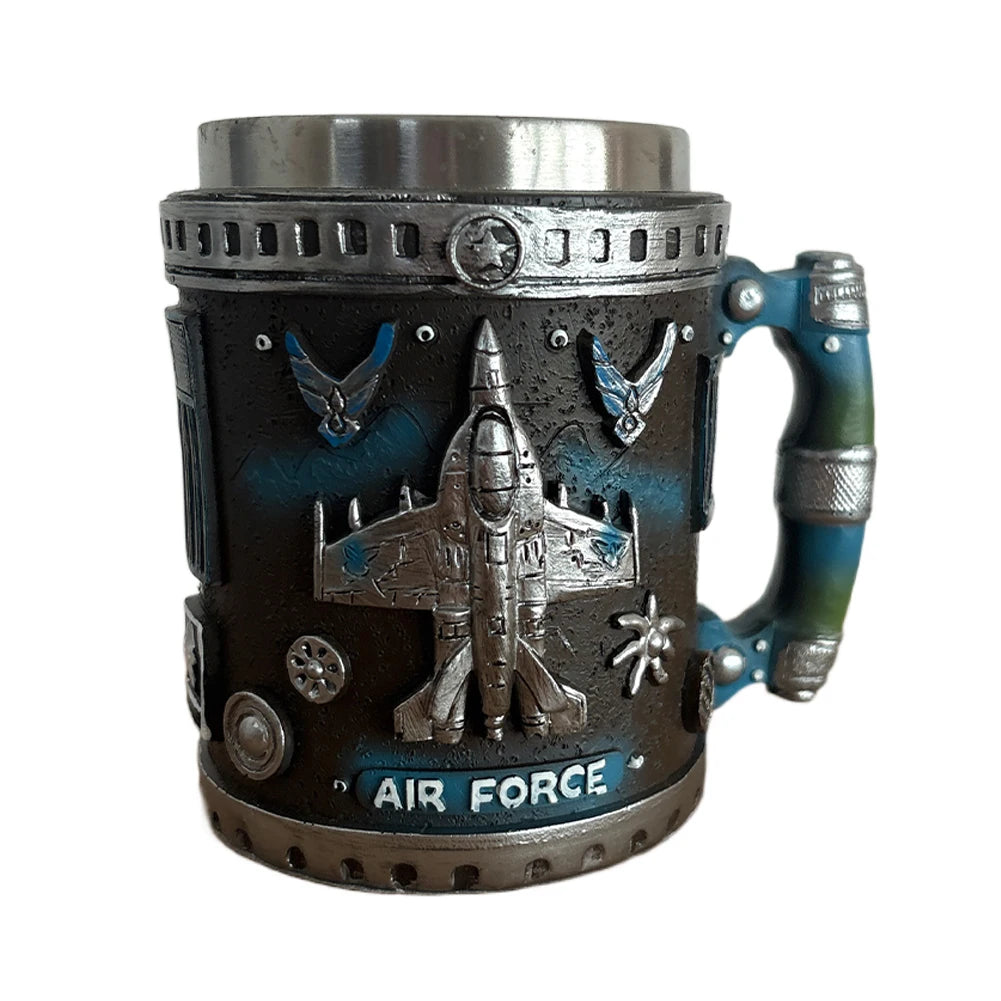 5 Styles American Commemorative Mug Decorative 3D Relief Design 250th Anniversary Mug Marine Corps Mug for Veterans