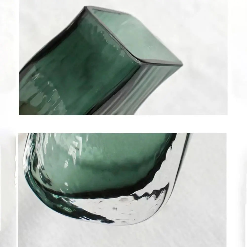 Flower Arrangement Bottle Wooden Glass Vase Creative Modern Hydroponic Flower Holder Exquisite Transparent Flower Pot Homestay