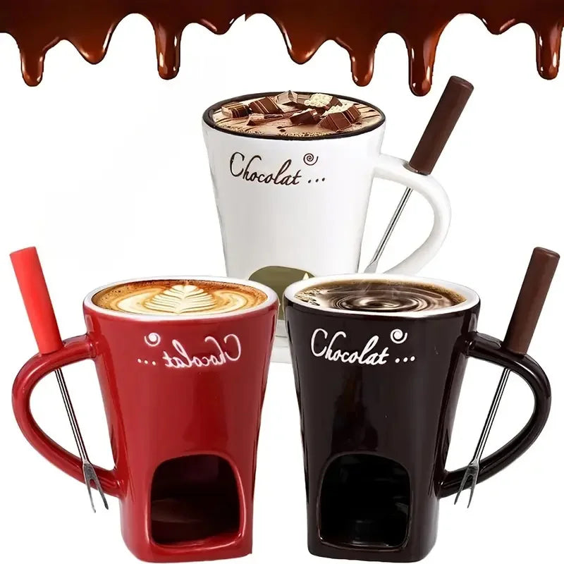 Home Double-Layer Heat-Resistant Ceramic Cup – Universal, Anti-Scald Design, Ideal for Coffee & Beverages