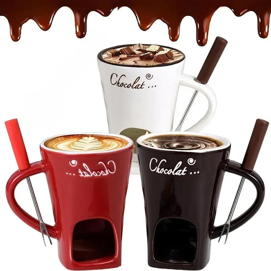 Home Double-Layer Heat-Resistant Ceramic Cup – Universal, Anti-Scald Design, Ideal for Coffee & Beverages