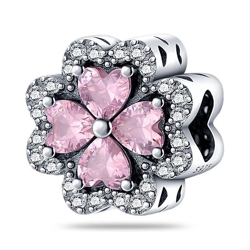Hot Sale 925 Silver Retro Heart Shape Lotus Angel Charm Beads Fit Pandach Original DIY Bracelets Birthday Gifts Fine Jewelry