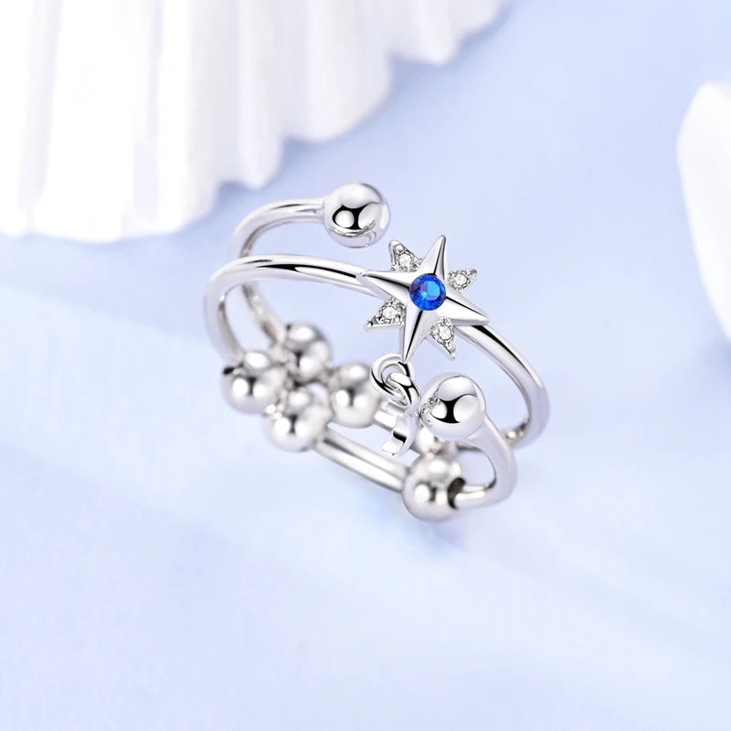 New 925 Sterling Silver Open Ring Hollow Rose Infinite Love Simple Ring Women Wedding Engagement Party Jewelry Gift