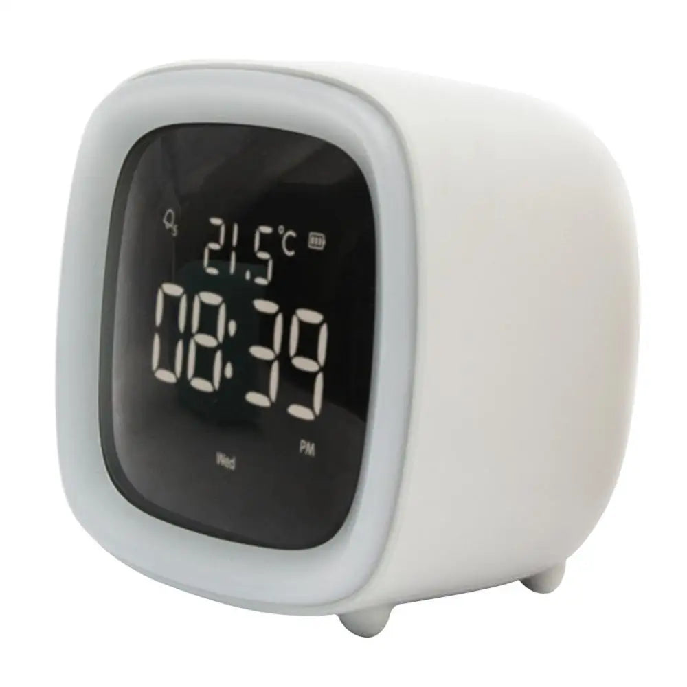 Cartoon Rabbit Deer Ear Alarm Clock Rechargeable Digital Display LED Nigh Light Table Clock Wall Clock Living Room LED Clock