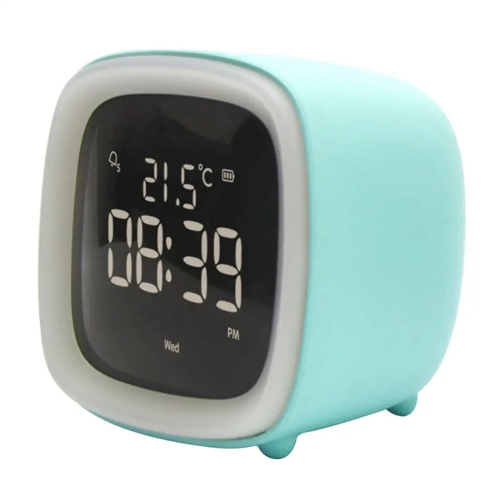 Cartoon Rabbit Deer Ear Alarm Clock Rechargeable Digital Display LED Nigh Light Table Clock Wall Clock Living Room LED Clock