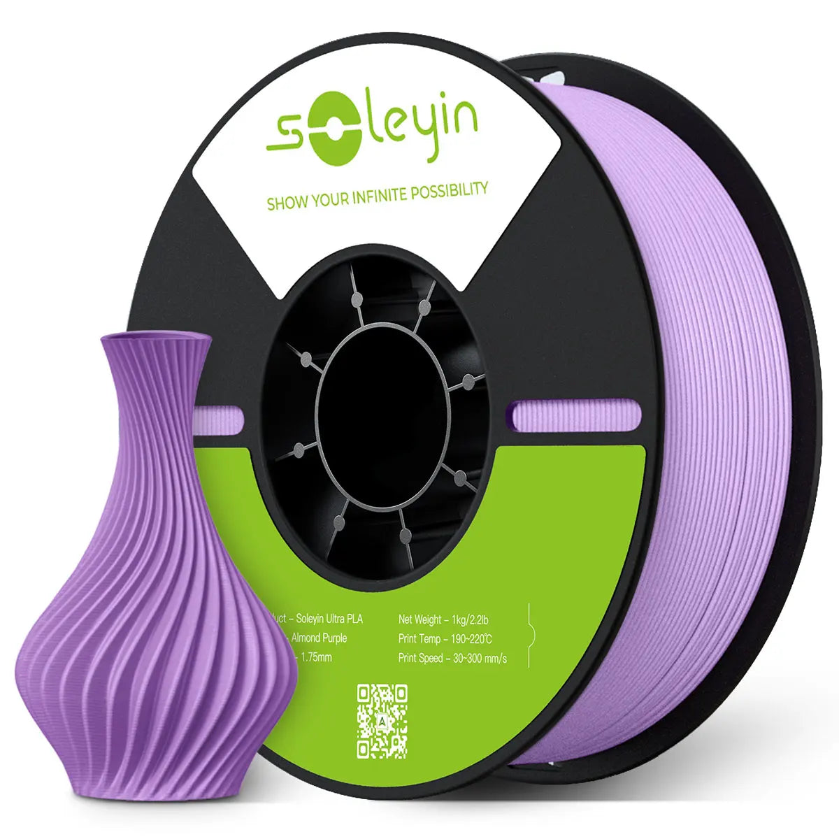Soleyin Creality Sub Brand Ultra PLA Filament 1KG 1.75mm 3D Printer High Quality Muiti Color Vacuum Eco-Friendly for Bambu Lab