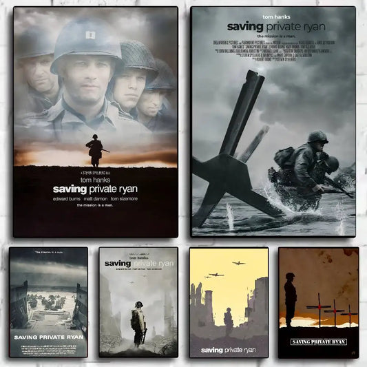 S-Saving P-Private Ryan Poster HD art sticky wall waterproof home living room bedroom bar aesthetic decoration