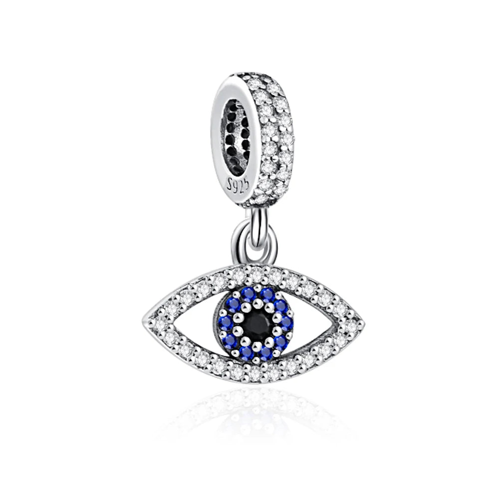 New 925 Silver Eye Palm Skull Wings Sun Pendants Charms Beads Fit Original Bracelet Accessories DIY Jewelry For Women