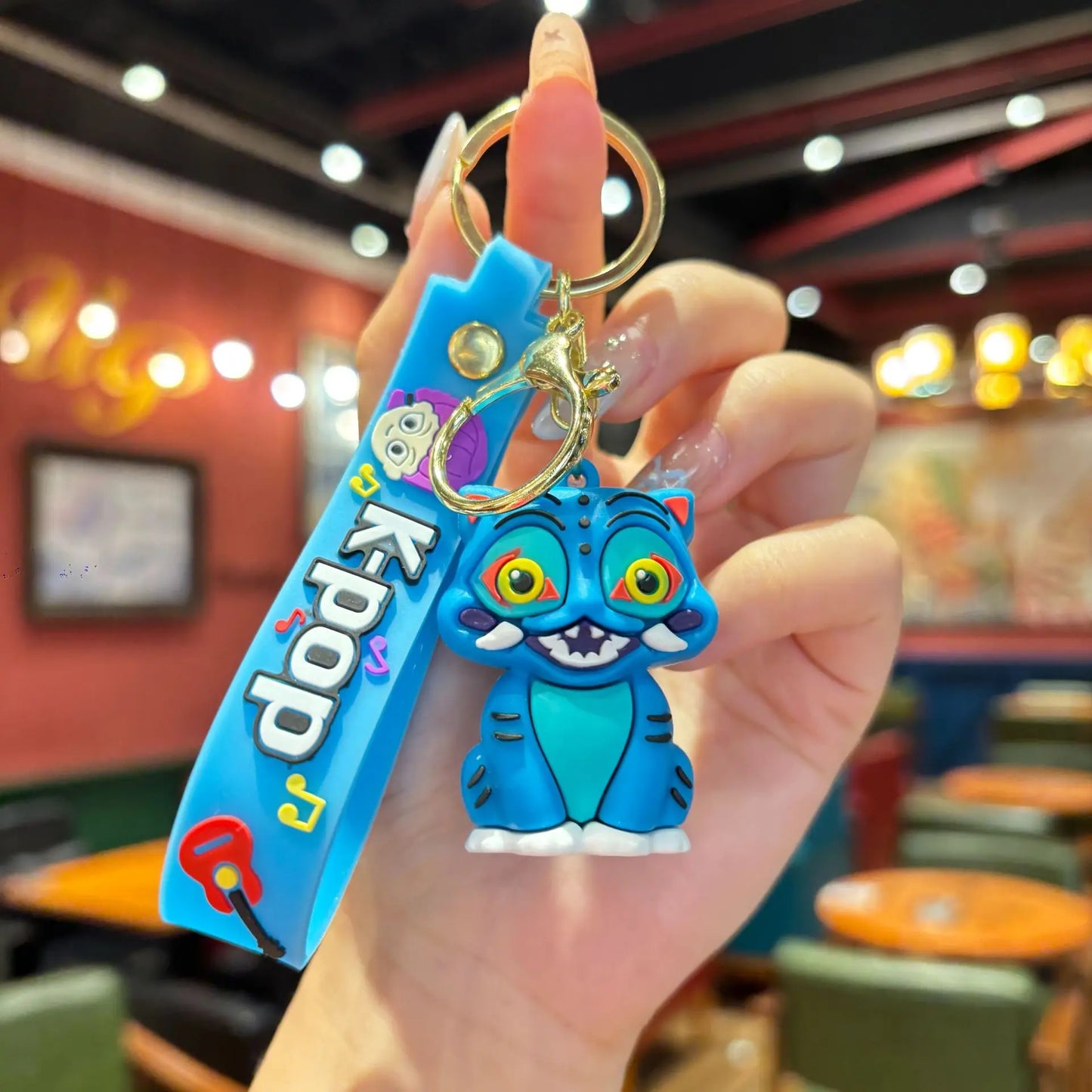 Super popular KPop Devil Hunter Peripheral Widget Rumi Mira Zoe PVC Keychain Backpack Decoration Widget Accessories Toys
