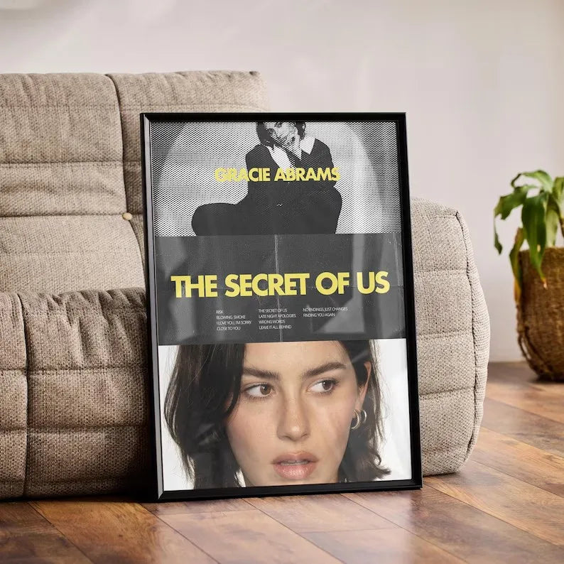 Pop Singer Gracie Abrams The Secret of Us Deluxe Classic Lyrics Inspired Poster Canvas Painting Wall Art Picture Home Decor Gift