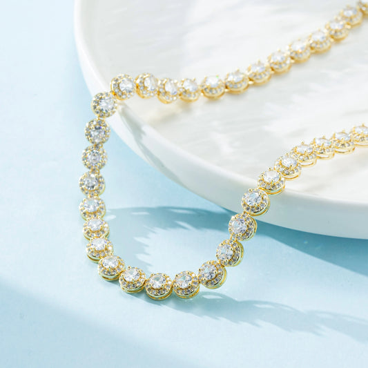 Tennis Necklace Necklace for Women Men Necklace Zircon Party Gift Trendy Jewelry Chains