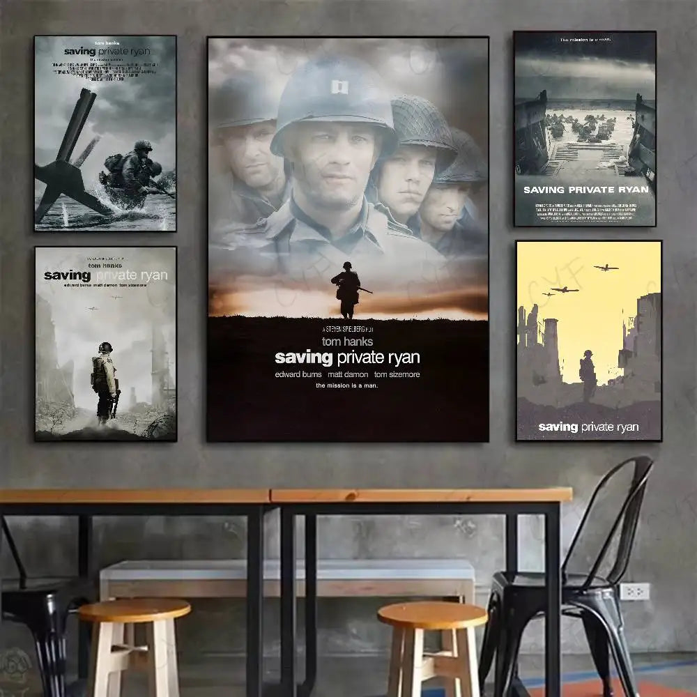 S-Saving P-Private Ryan Poster HD art sticky wall waterproof home living room bedroom bar aesthetic decoration