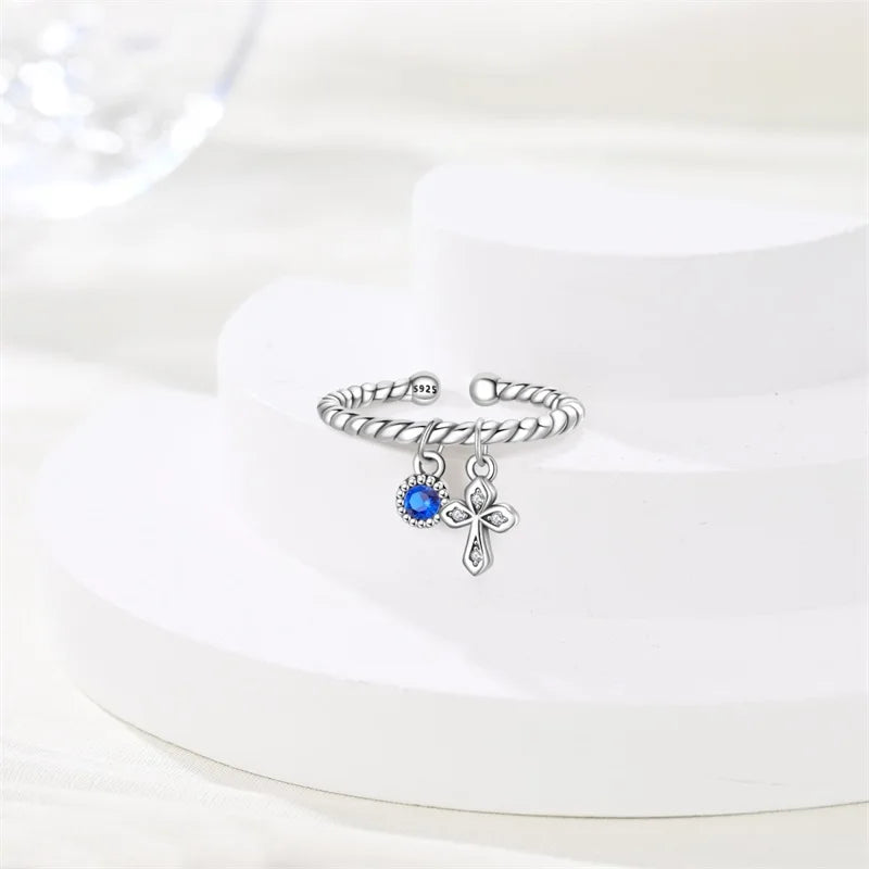 New 925 Sterling Silver Open Ring Hollow Rose Infinite Love Simple Ring Women Wedding Engagement Party Jewelry Gift