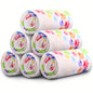 Keep Your Furry pets Cozy with this 6-Pack of Warm Paw Print Dog Blanket Bed Covers!