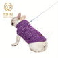 PETS TALE Dog Sweater Cable-Knit Pullover with Chain Detailing & Tag - Machine Washable Cozy Winter Sweater for Small, Medium & Large Breeds, Navy Blue, Dog Sweater for Small Dogs, Durable Petwear