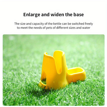 27.05oz Leak-Proof Automatic Hamster Feeder & Water Dispenser - Dual Function, Yellow PP Material, No Battery Required, Perfect for Small Pets Like Hamsters, Hamster Water Bottle