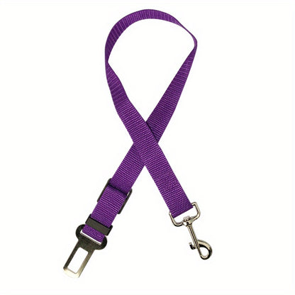 Retractable Dog Seat Belt for Safe Car Travel - Adjustable, Comfortable Harness and Leash - Ideal for Securing Pets on the Move